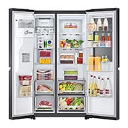 LG Refrigeradora Side By Side 23.8p? (Net) / 22.4p? (Gross) ThinQ? Door-in-Door? Craft Ice? Negro Mate, VS25XHWCB