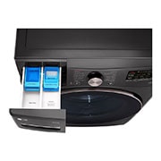 LG Lavadora Carga Frontal 25kg/55lbs LG TurboWash? 360° Steam? Black Steel , WM25BV2S6BR