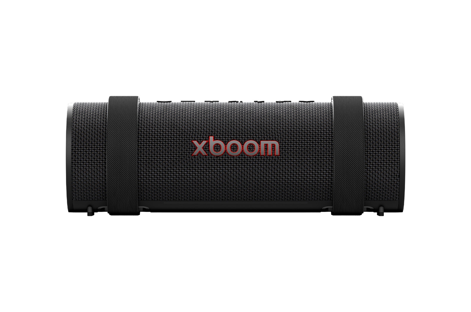 Vista frontal de la LG xboom Grab by will.i.am | Parlante Bluetooth portátil | xboom Signature Sound con portabilidad suprema
