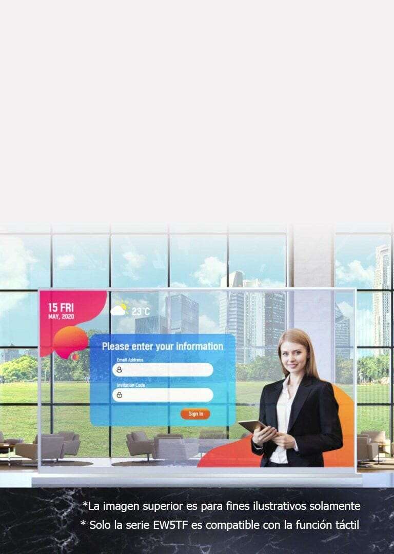 Se?alización OLED Transparente