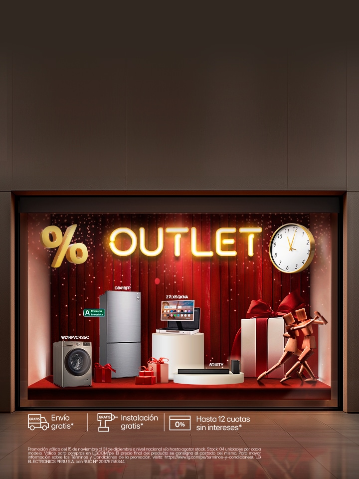 Hasta 55% de DSCTO. ?Outlet Fin de A?o LG! 