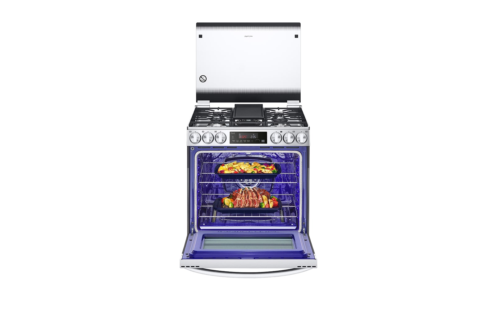 LG Cocina LG con Freidora de Aire y ThinQ?, Acero Inoxidable , LRGL5845S