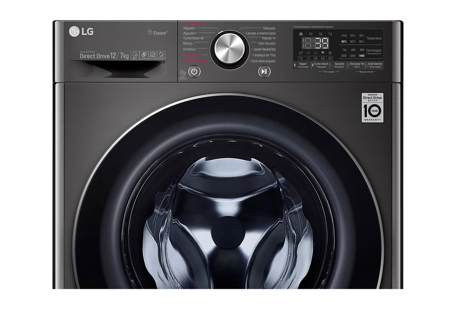 LG Lavaseca de 12Kg de Lavado y 7Kg de Secado, AI DD? y ThinQ, WD12BVC2S6C