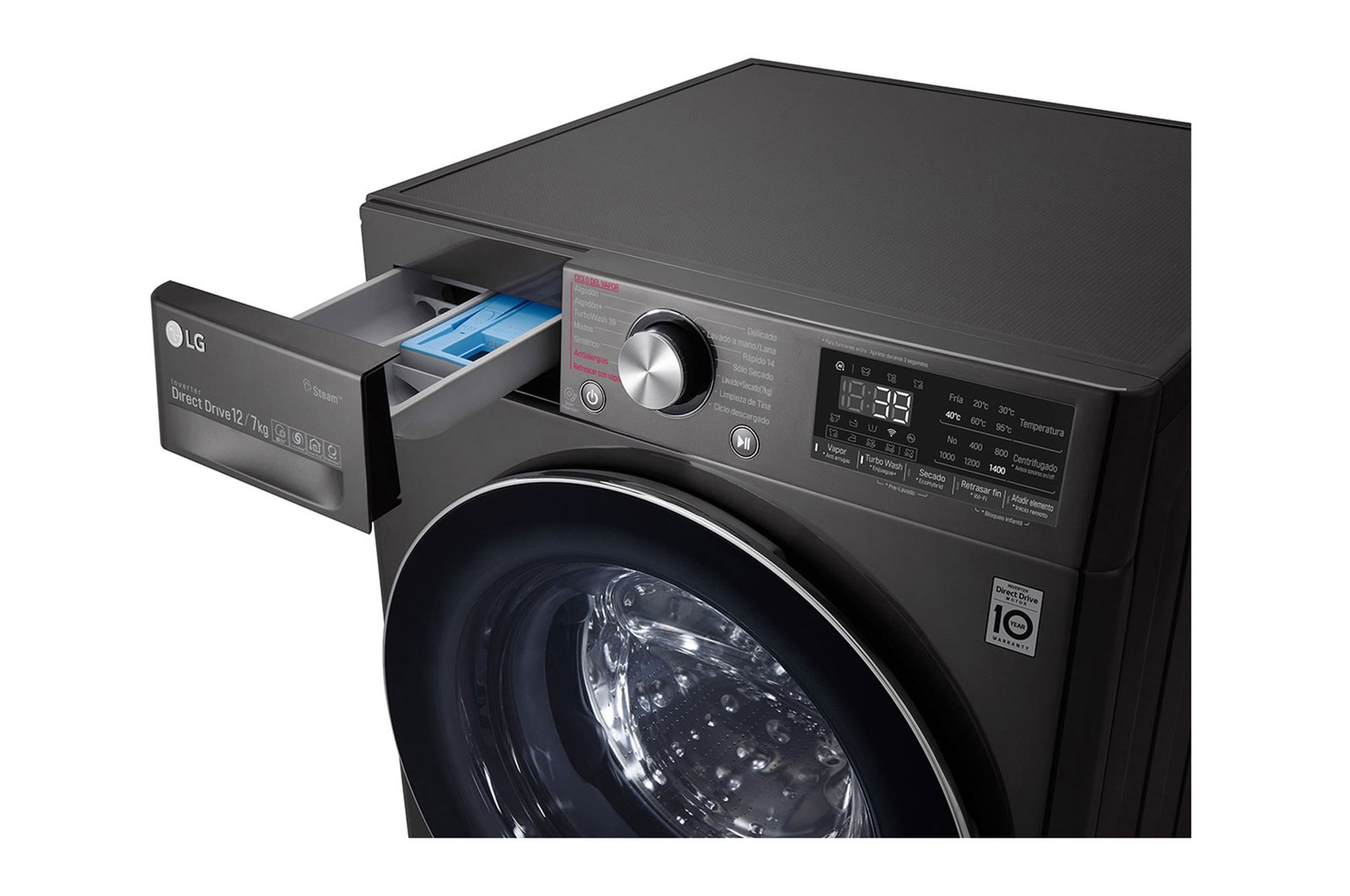 LG Lavaseca de 12Kg de Lavado y 7Kg de Secado, AI DD? y ThinQ, WD12BVC2S6C
