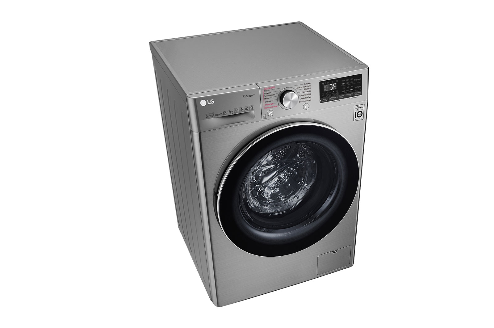 LG Lavaseca de 12 kg de Lavado y 07 kg de Secado, carga frontal con AI DD, Steam+ y conectividad Wi-Fi, WD12VVC3S6C