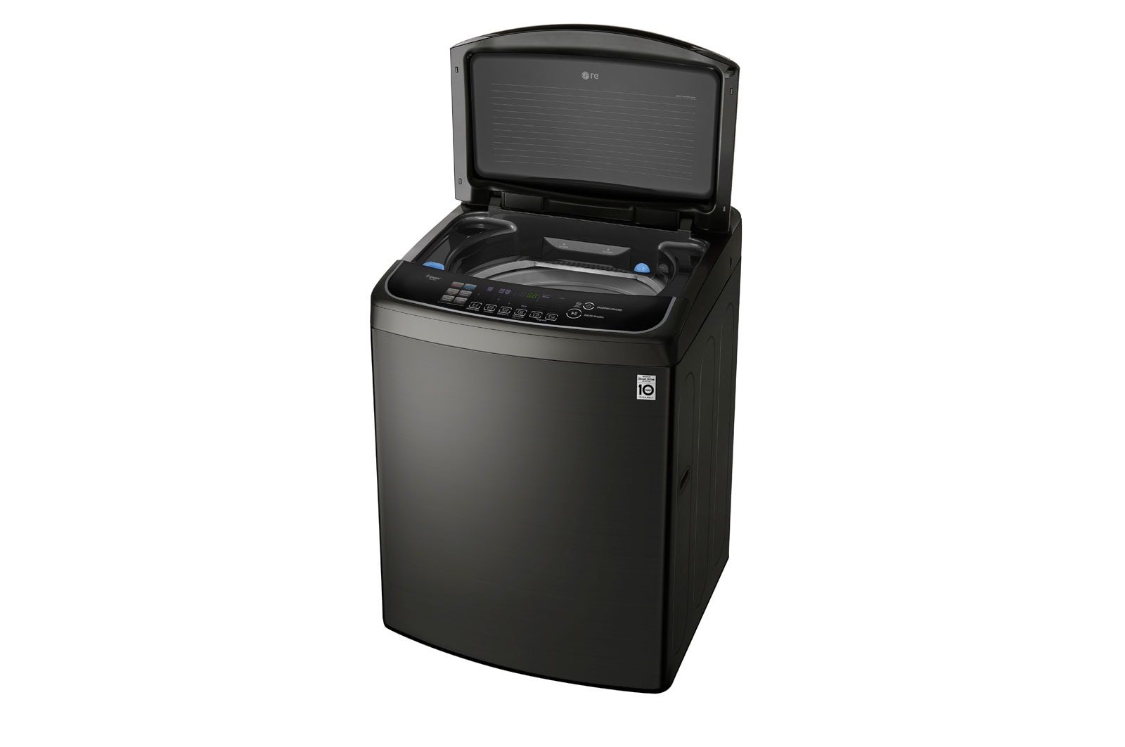 LG Lavadora de 22 kg con TurboWash 3D y ThinQ, negro acero, WT22BSS6H