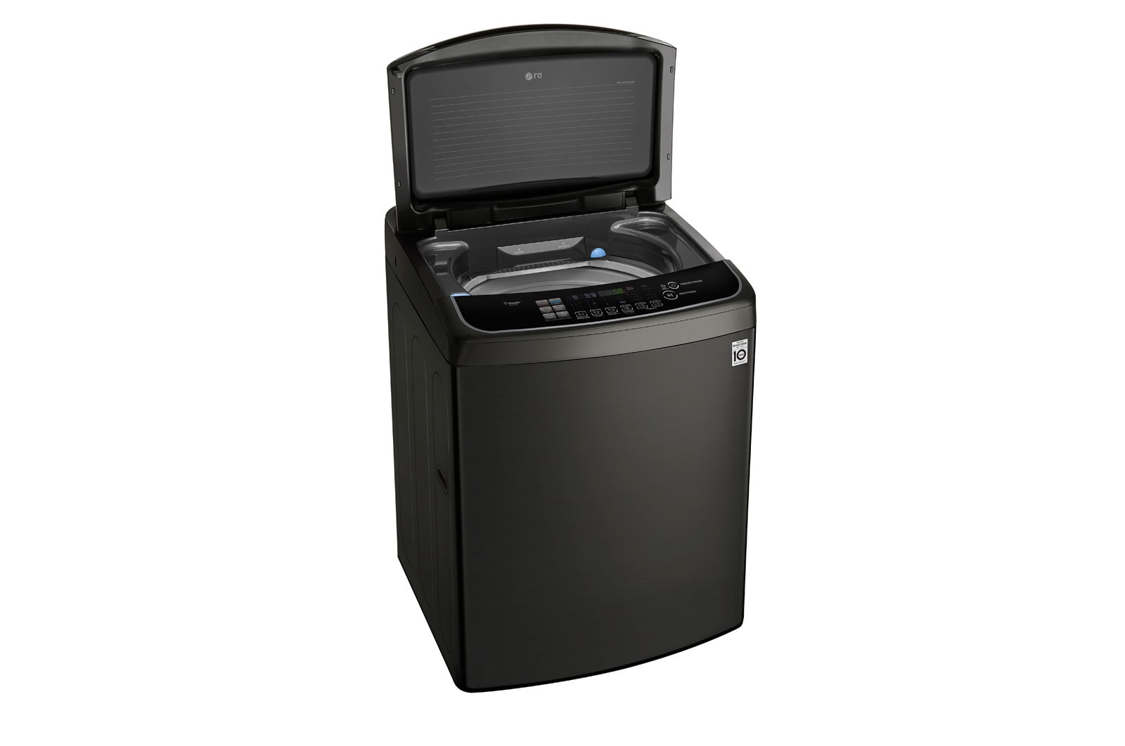 LG Lavadora de 22 kg con TurboWash 3D y ThinQ, negro acero, WT22BSS6H