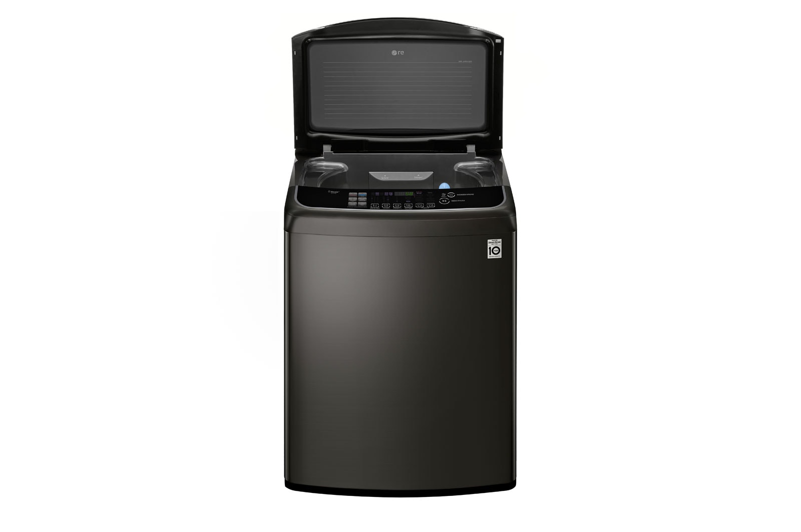 LG Lavadora de 22 kg con TurboWash 3D y ThinQ, negro acero, WT22BSS6H
