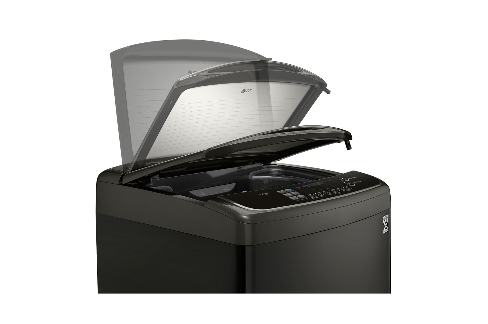 LG Lavadora de 22 kg con TurboWash 3D y ThinQ, negro acero, WT22BSS6H
