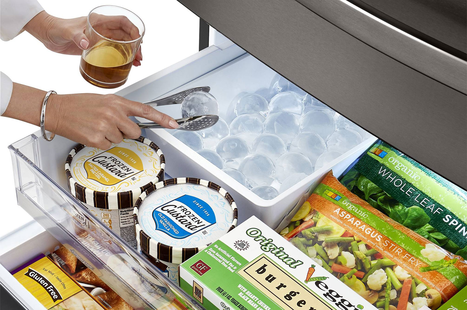 LG Refrigeradora LG French Door 679L InstaView? y Dual Craft Ice?, LM85SXD