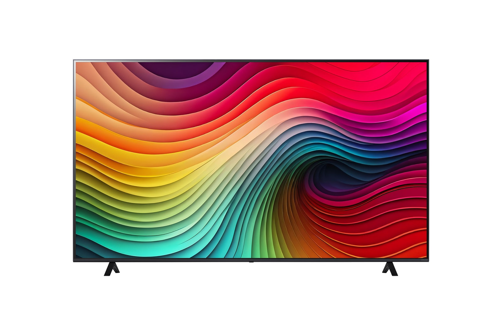 Vista frontal del LG NanoCell TV, NANO80