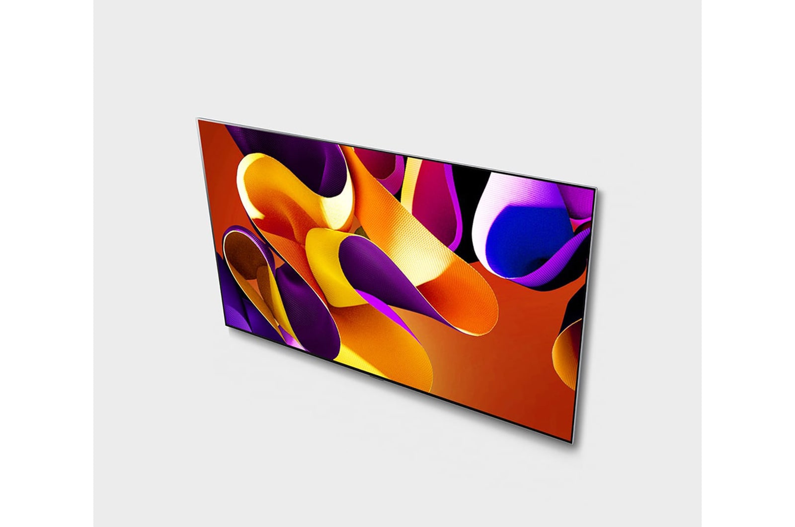 Angled view of LG OLED evo TV, OLED G4 from above