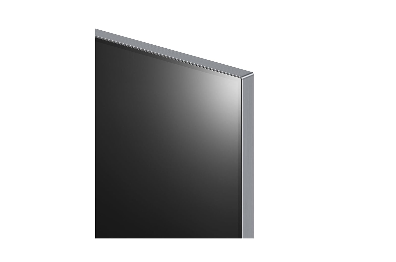 Close-up image of LG OLED evo TV, OLED G4 showing the ultra-slim top edge