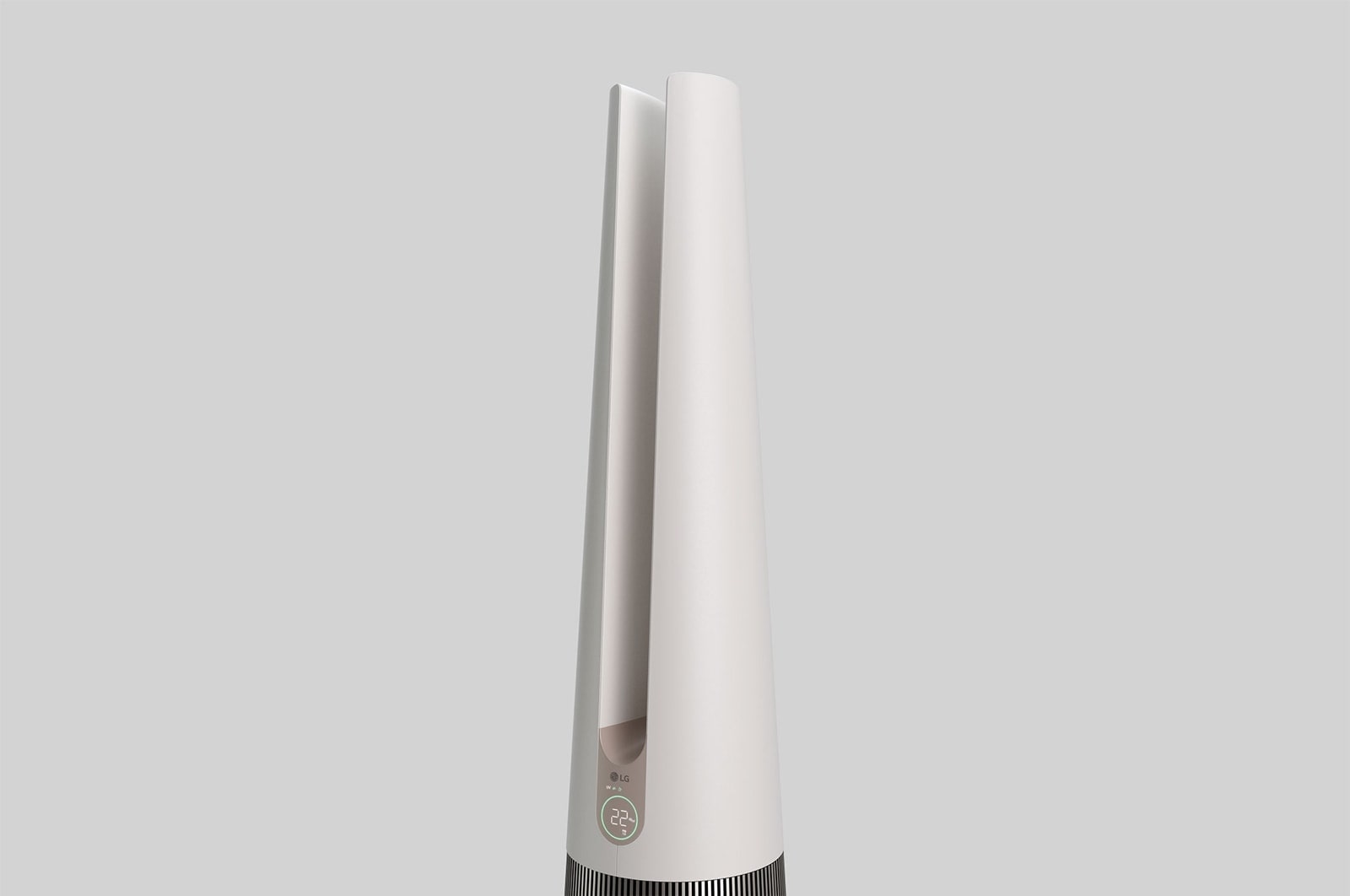 LG PuriCare? AeroTower? Air Purifying Fan in Beige with HEPA Filter and UVnano? Technology   , FS15GPBK0
