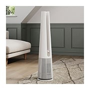 LG PuriCare? AeroTower? Air Purifying Fan in Beige with HEPA Filter and UVnano? Technology   , FS15GPBK0