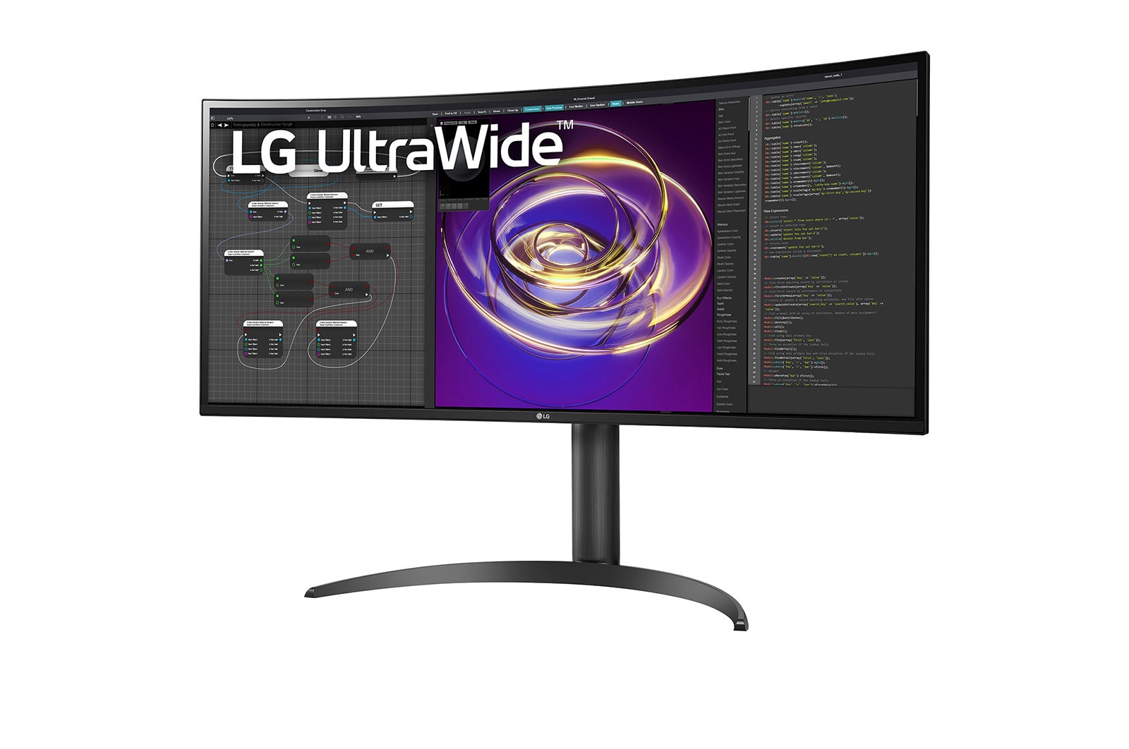 LG Curved UltraWide? 34" QHD IPS Display Monitor, 34WP85CN-B