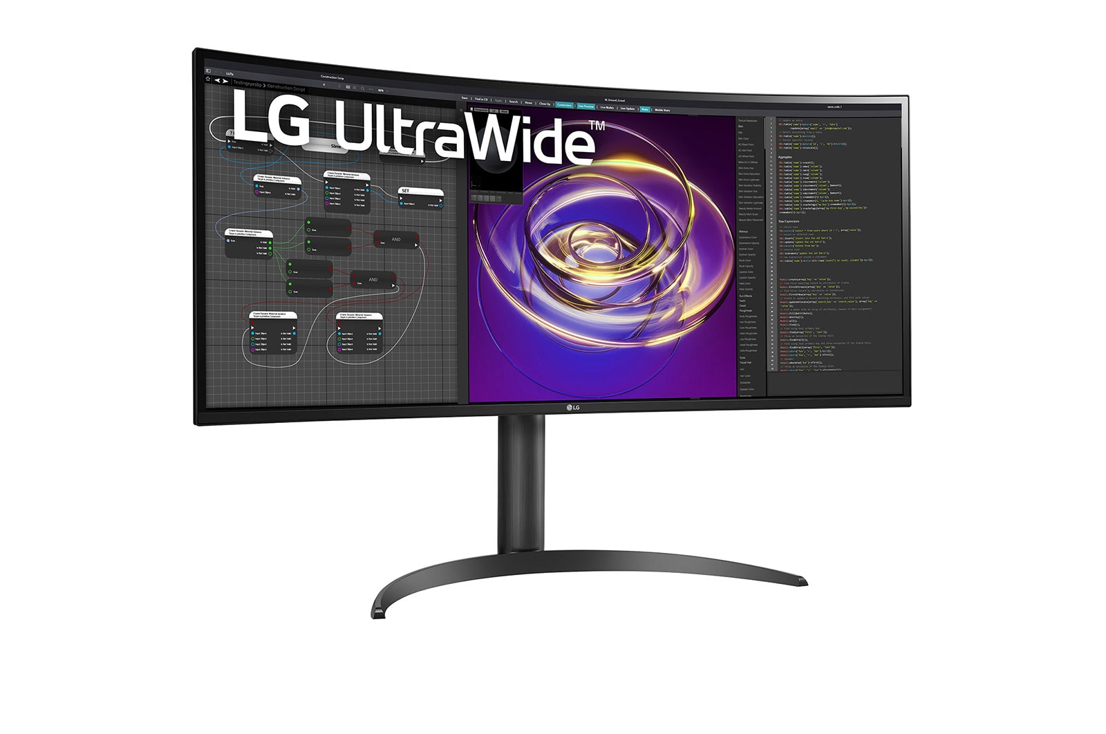 LG Curved UltraWide? 34" QHD IPS Display Monitor, 34WP85CN-B