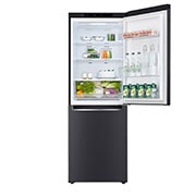 LG 11.8 Cu. Ft. Bottom Freezer Refrigerator with Door Cooling+ in Matte Black Steel, GR-B369NQRM