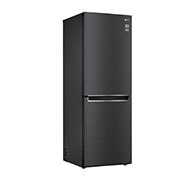 LG 11.8 Cu. Ft. Bottom Freezer Refrigerator with Door Cooling+ in Matte Black Steel, GR-B369NQRM