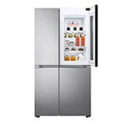 LG 24.5 Cu. Ft. InstaView Side-by-Side Refrigerator in Noble Steel, RVS-Q245NS