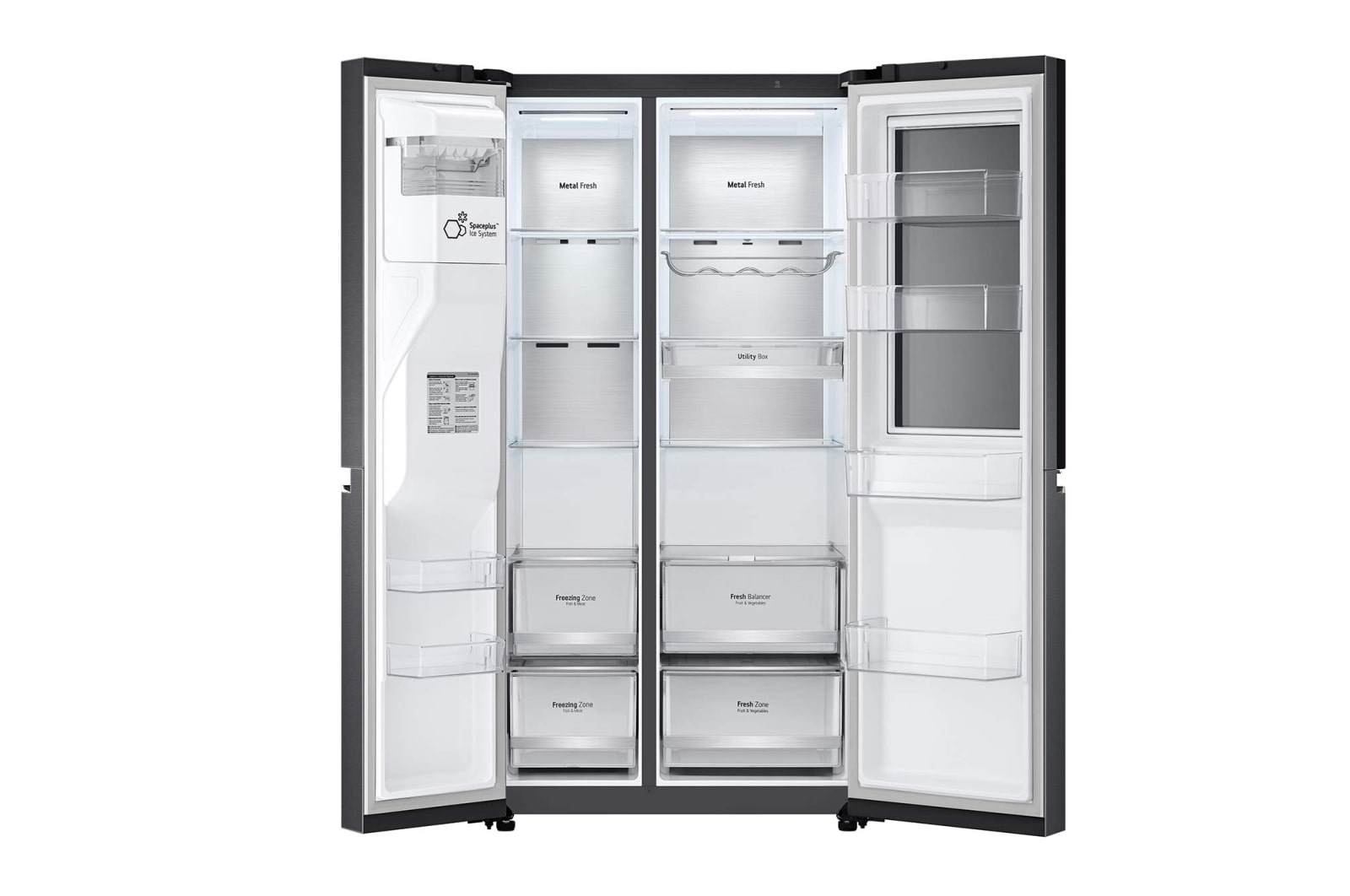 LG Lodówko-zamra?arka LG InstaView Side-by-Side Door-in-Door ThinQ 635L GSXV90MCAE, GSXV90MCAE