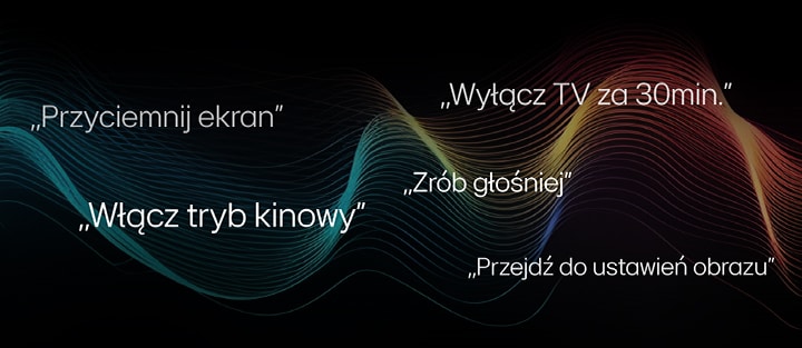 Grafika przedstawiaj?ca ró?ne komendy g?osowe jakie mo?na wykona? w pilocie Magic