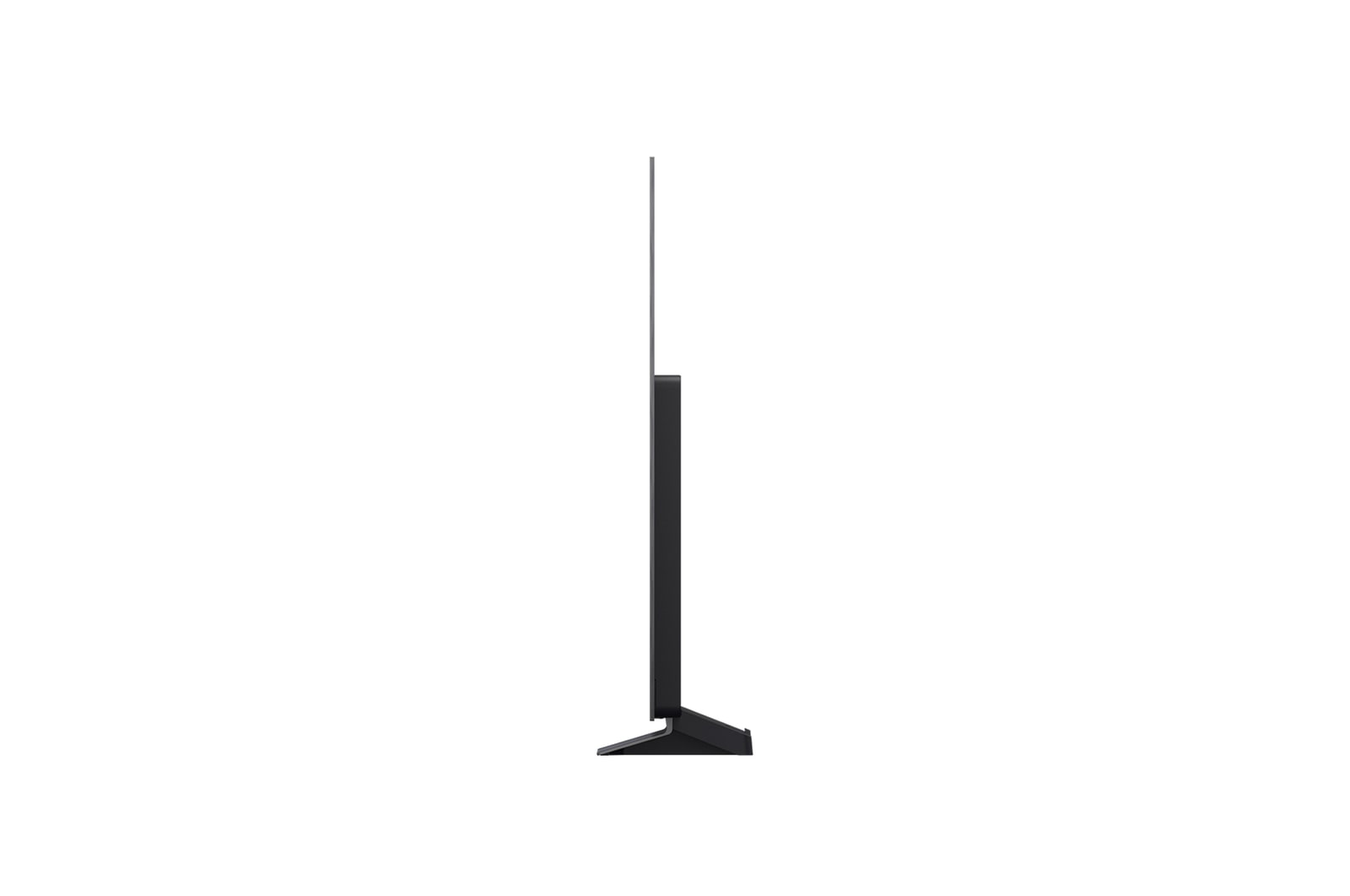 Boczny widok na LG OLED evo AI C5 4K Smart TV.