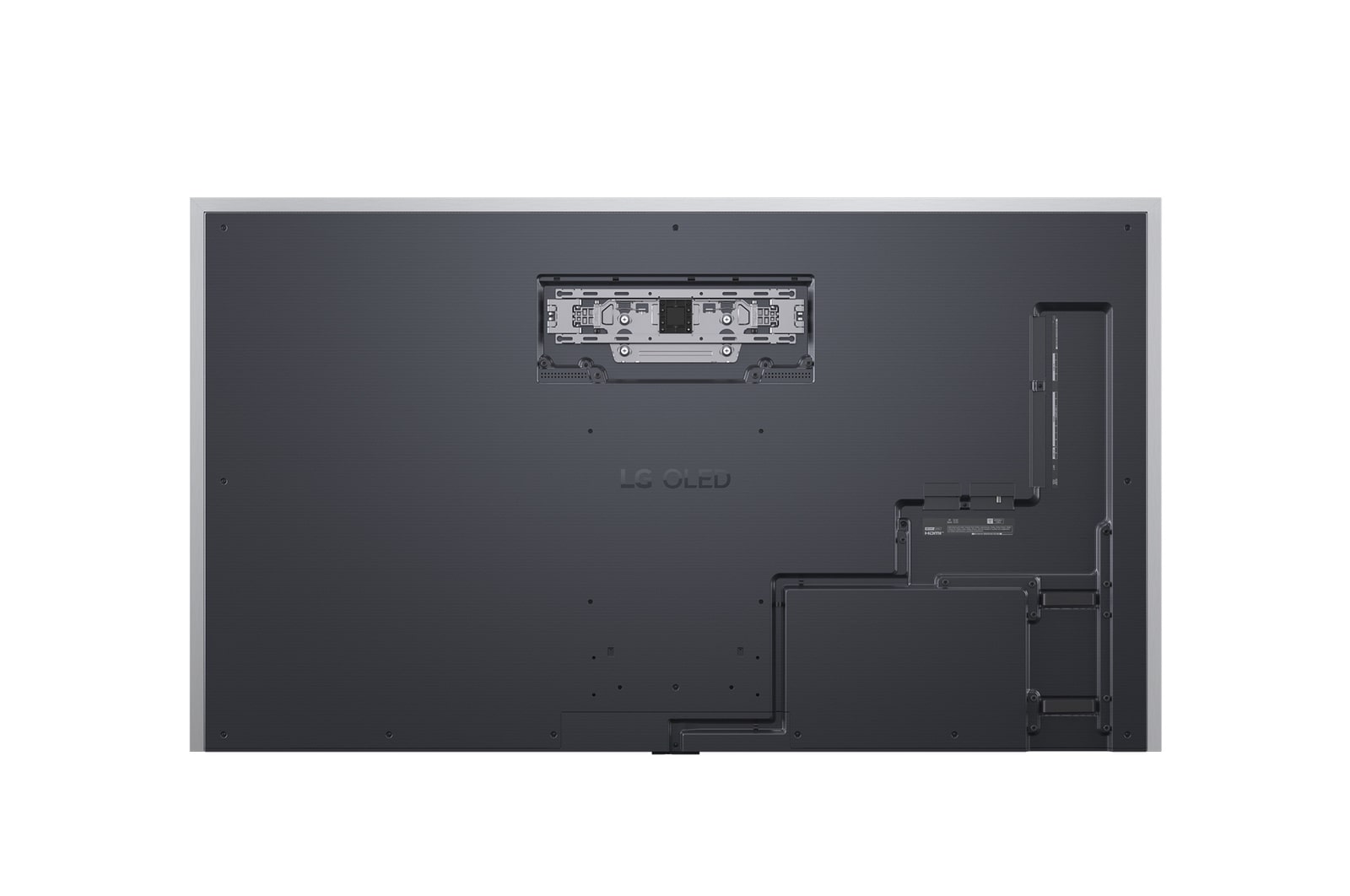 Tylni widok na LG OLED evo AI G5 4K Smart TV.