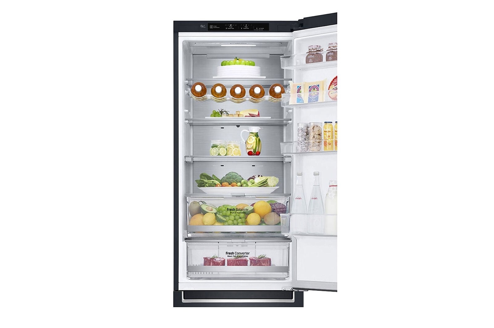 LG Lodówko-zamra?arka LG V+ | grafit mat | 2,03m | klasa A-12% |  DoorCooling+ | Pó?ka na wino | GBB92MCB2P, GBB92MCB2P