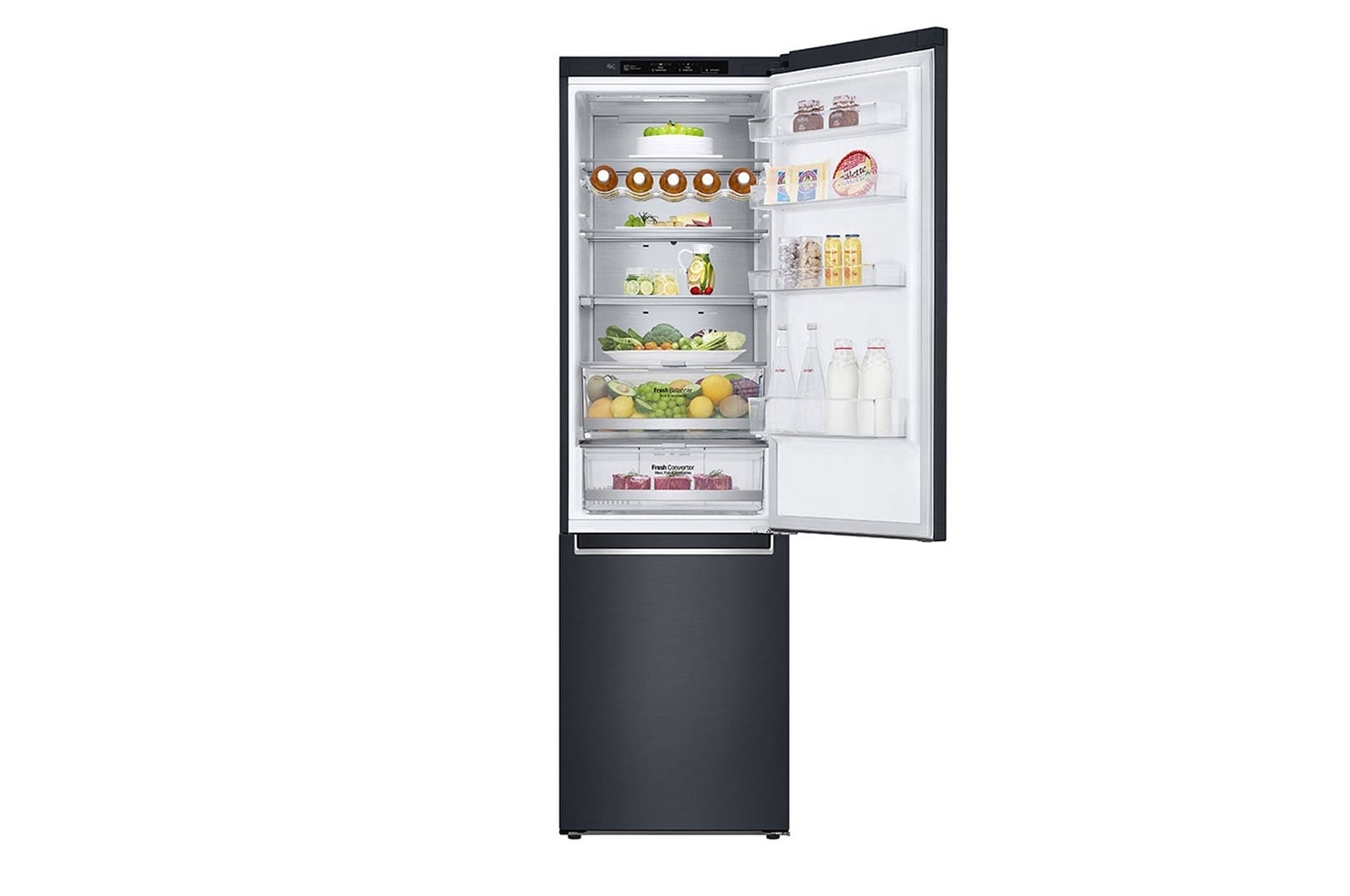 LG Lodówko-zamra?arka LG V+ | grafit mat | 2,03m | klasa A-12% |  DoorCooling+ | Pó?ka na wino | GBB92MCB2P, GBB92MCB2P