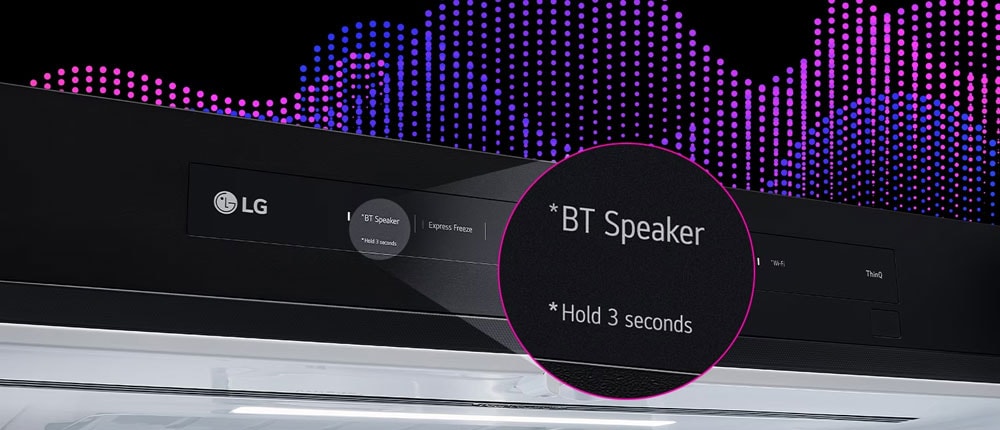  Panel z g?o?nikiem Bluetooth przedstawione w powi?kszeniu
