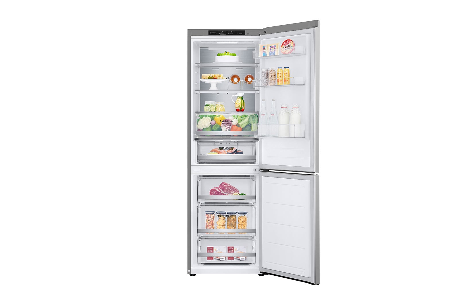 LG Lodówko-zamra?arka LG | srebrna | 1.86 m | klasa C | DoorCooling+? |Total No Frost | ZeroClearance | 344 L | Tylko 35 dB |? GBV7180CPY, GBV7180CPY