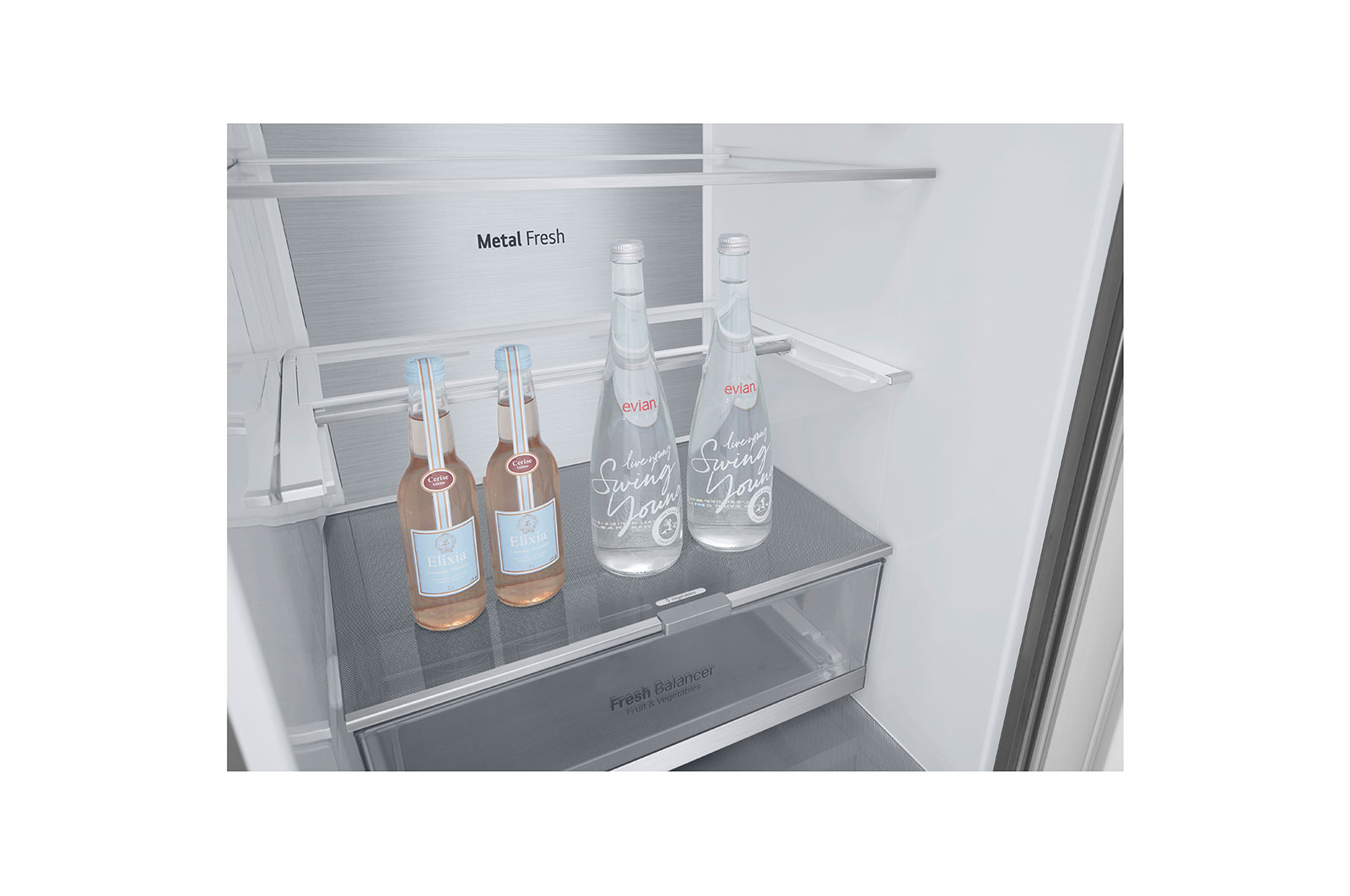 LG Lodówko-zamra?arka LG | srebrna | 1.86 m | klasa C | DoorCooling+? |Total No Frost | ZeroClearance | 344 L | Tylko 35 dB |? GBV7180CPY, GBV7180CPY