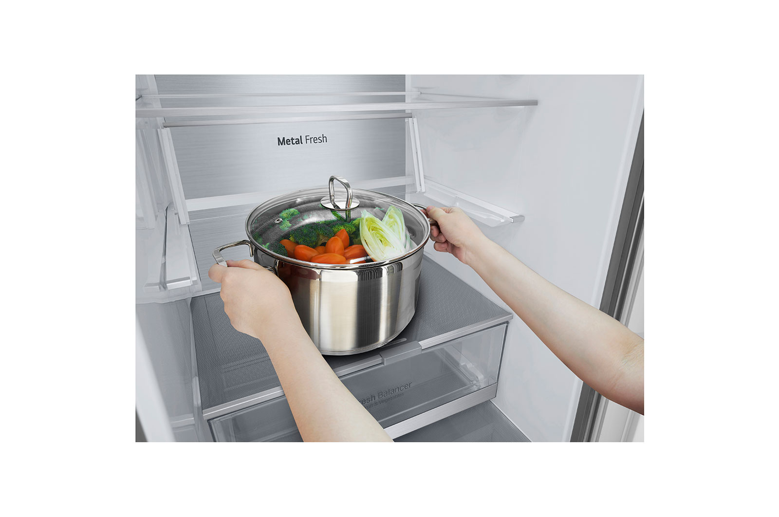 LG Lodówko-zamra?arka LG | srebrna | 1.86 m | klasa C | DoorCooling+? |Total No Frost | ZeroClearance | 344 L | Tylko 35 dB |? GBV7180CPY, GBV7180CPY