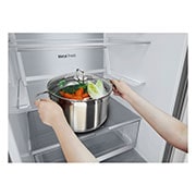 LG Lodówko-zamra?arka LG | srebrna | 1.86 m | klasa C | DoorCooling+? |Total No Frost | ZeroClearance | 344 L | Tylko 35 dB |? GBV7180CPY, GBV7180CPY