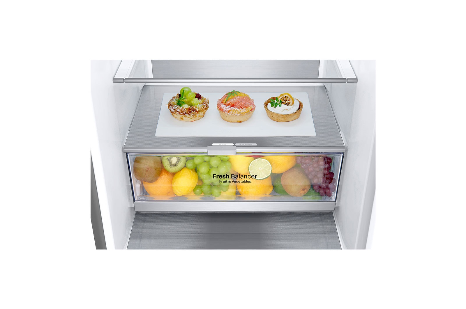 LG Lodówko-zamra?arka LG | srebrna | 2.03 m | klasa C | DoorCooling+? |Total No Frost | ZeroClearance | 387 L | GBV7280CMB, GBV7280CMB