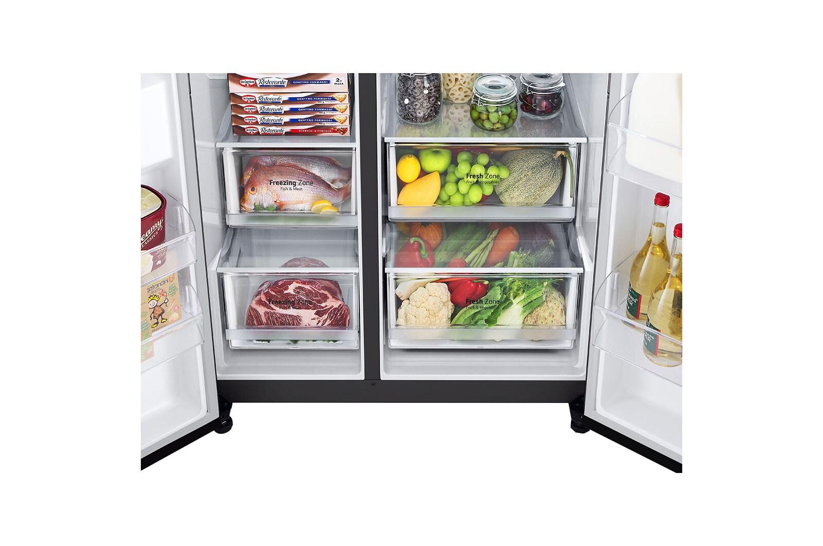 LG Lodówko-zamra?arka LG Side-by-Side Door-in-Door ThinQ 635L GSJV70WBTF, GSJV70WBTF