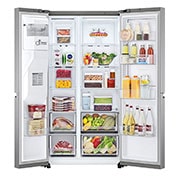 LG Lodówko-zamra?arka LG Side-by-Side | srebrna | ThinQ  | 635L | DoorCooling+ |Total No Frost | GSJV71PZTE, GSJV71PZTE