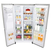 LG Lodówko-zamra?arka LG Side-by-Side InstaView Door-in-Door ThinQ 625L GSX961NSAZ, GSX961NSAZ