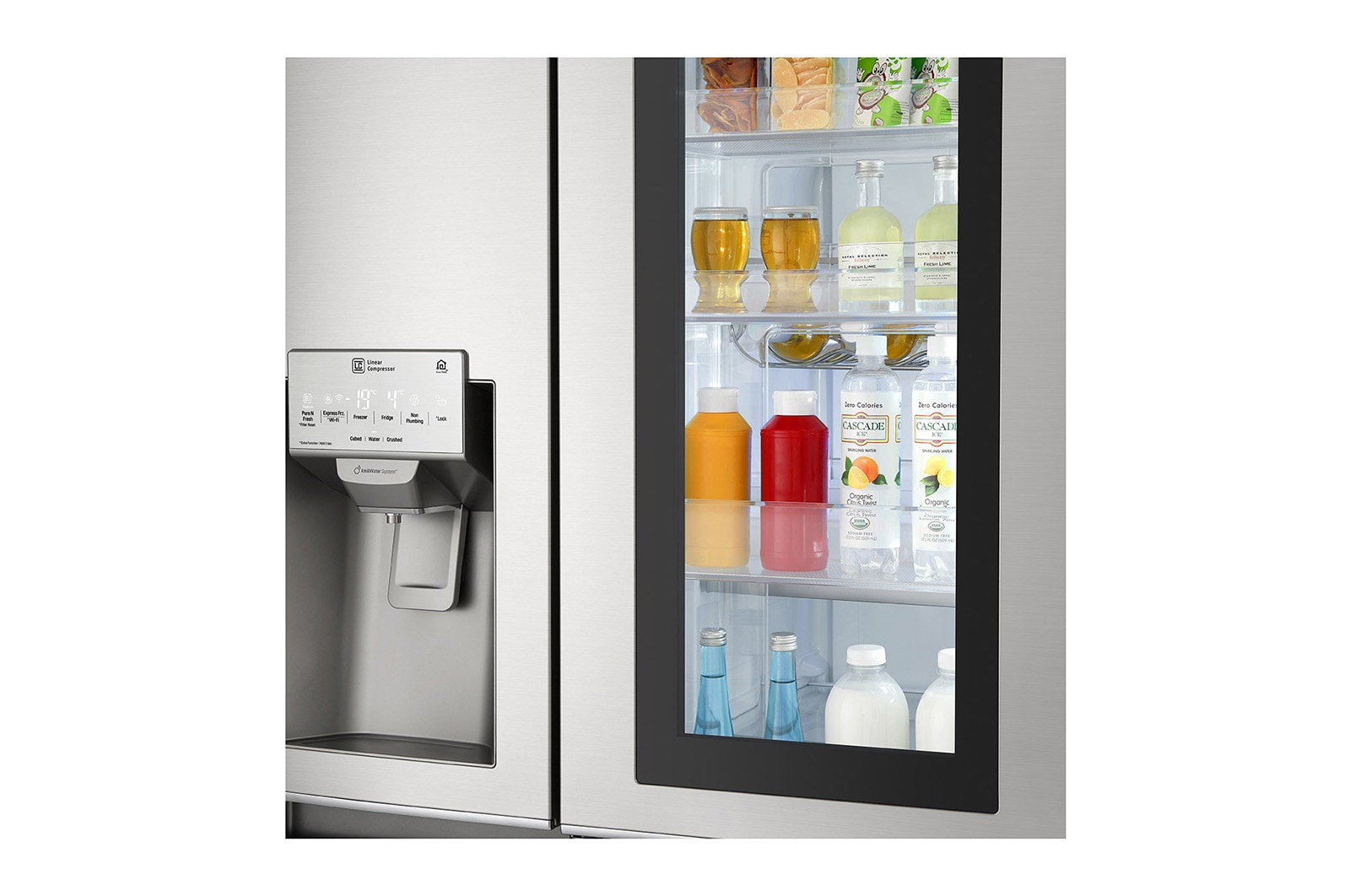 LG Lodówko-zamra?arka LG Side-by-Side InstaView Door-in-Door ThinQ 625L GSX961NSAZ, GSX961NSAZ