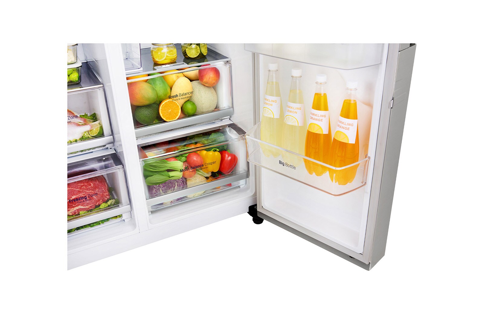 LG Lodówko-zamra?arka LG Side-by-Side InstaView Door-in-Door ThinQ 625L GSX961NSAZ, GSX961NSAZ