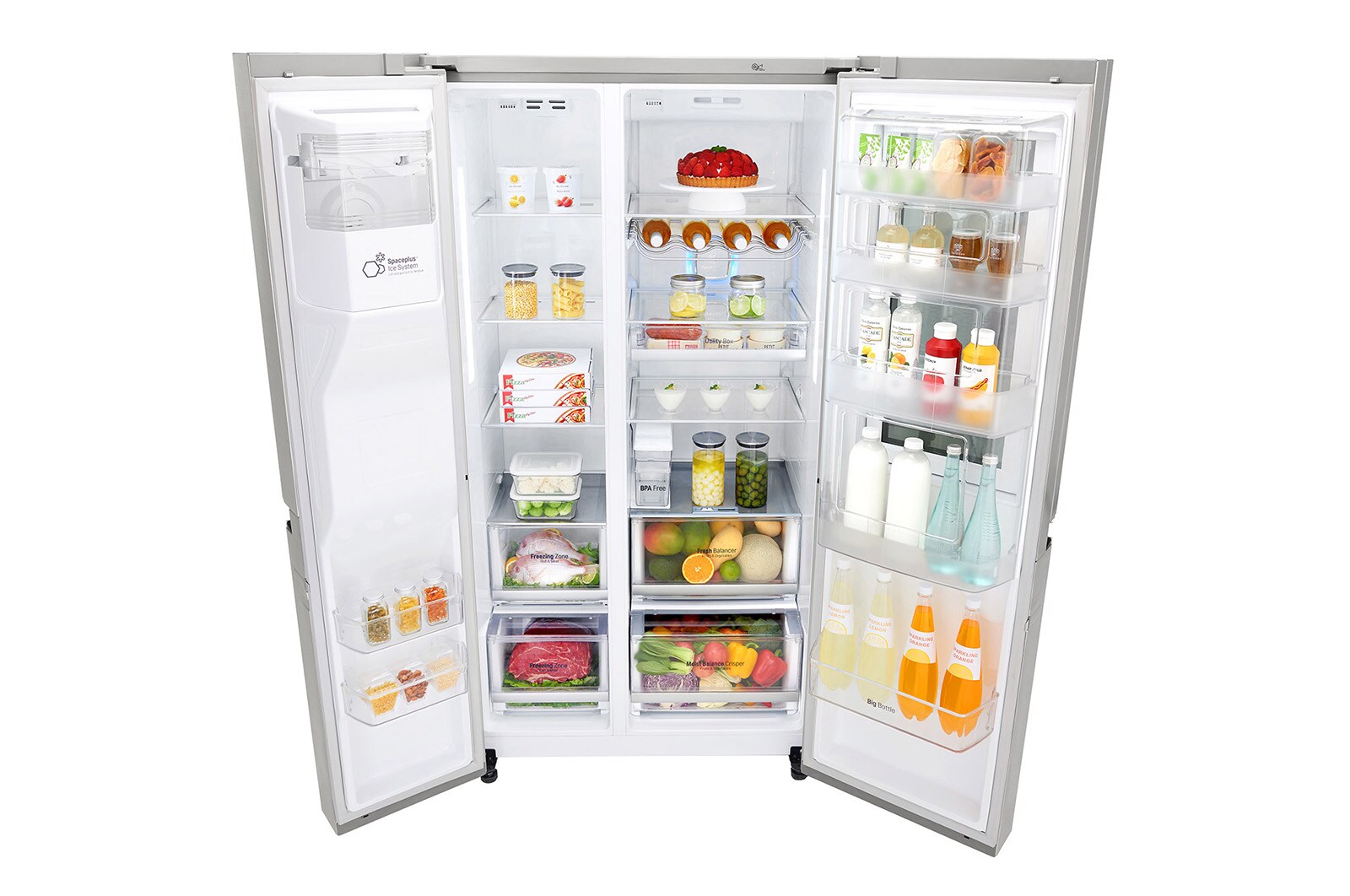 LG Lodówko-zamra?arka LG Side-by-Side InstaView Door-in-Door ThinQ 625L GSX961NSAZ, GSX961NSAZ