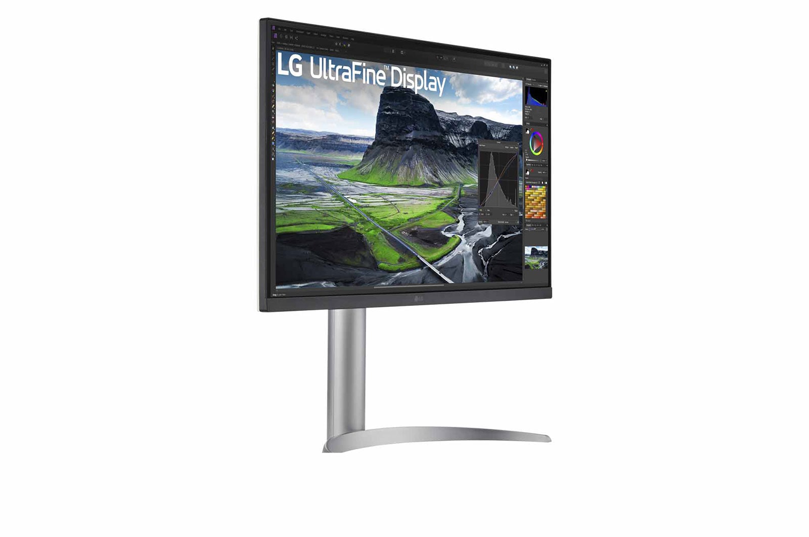 LG Monitor UHD 4K Nano IPS Black o przek?tnej ekranu 27” ze wspó?czynnikiem kontrastu 2000:1, 27UQ850-W