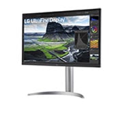 LG Monitor UHD 4K Nano IPS Black o przek?tnej ekranu 27” ze wspó?czynnikiem kontrastu 2000:1, 27UQ850-W