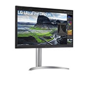 LG Monitor UHD 4K Nano IPS Black o przek?tnej ekranu 27” ze wspó?czynnikiem kontrastu 2000:1, 27UQ850-W