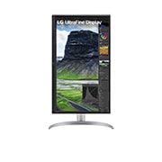 LG Monitor UHD 4K Nano IPS Black o przek?tnej ekranu 27” ze wspó?czynnikiem kontrastu 2000:1, 27UQ850-W