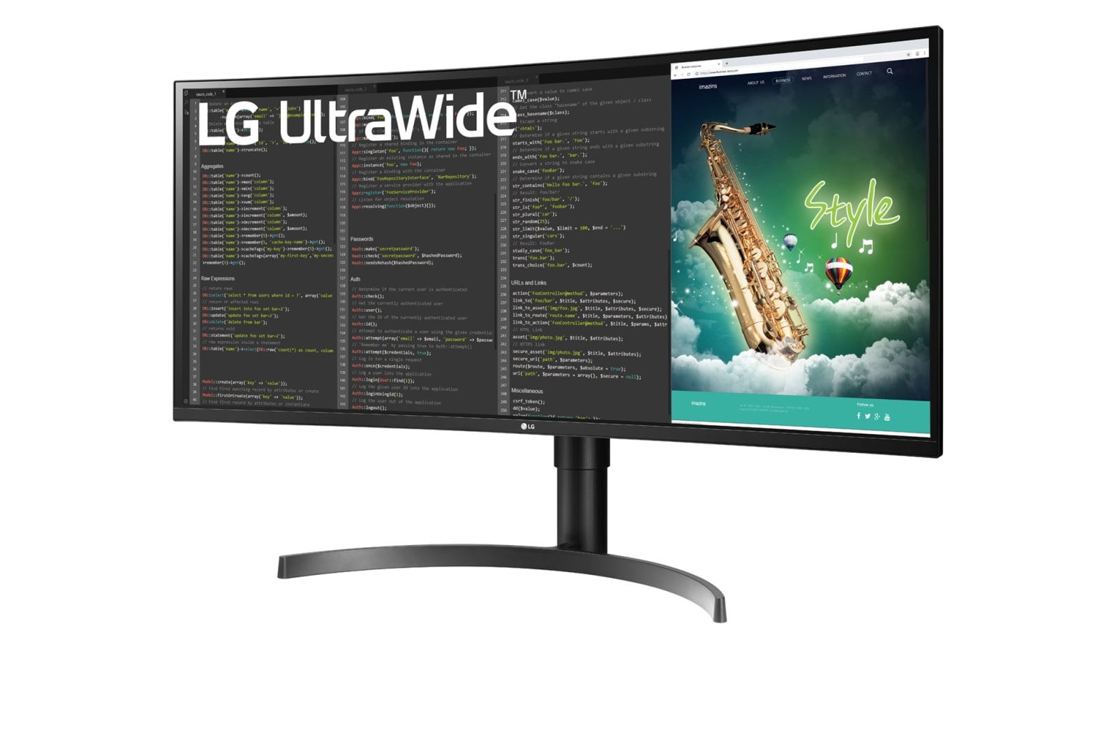 LG Monitor LG 35” Zakrzywiony UltraWide? 21:9, QHD, VA 35WN75C-B, 35WN75C-B
