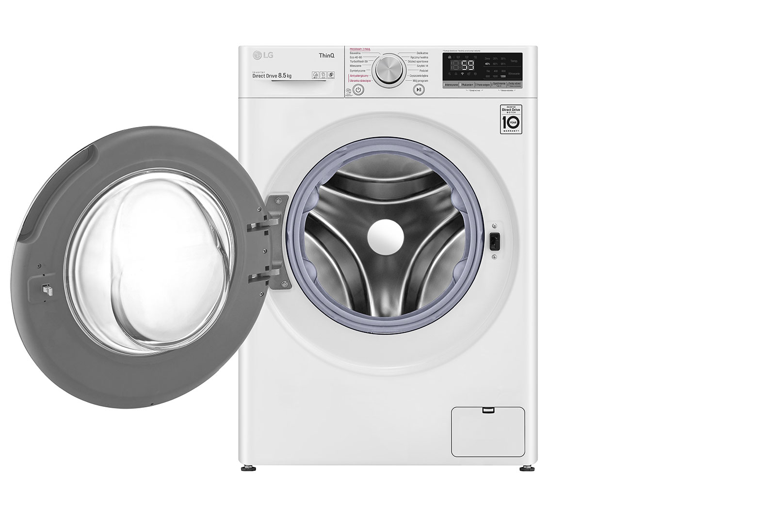 LG Pralka LG Vivace | V500 | bia?a | slim 8,5kg | Steam | 1200 rpm | ThinQ | AIDD | F2WV5S8S0E, F2WV5S8S0E