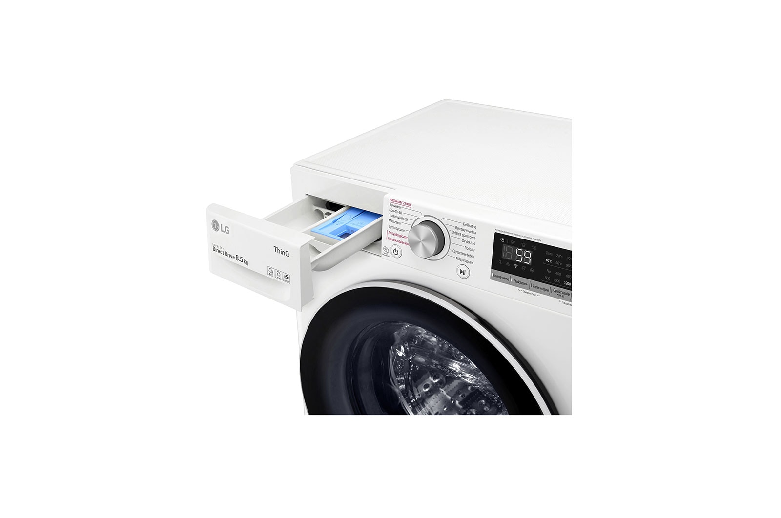 LG Pralka LG Vivace | V500 | bia?a | slim 8,5kg | Steam | 1200 rpm | ThinQ | AIDD | F2WV5S8S0E, F2WV5S8S0E