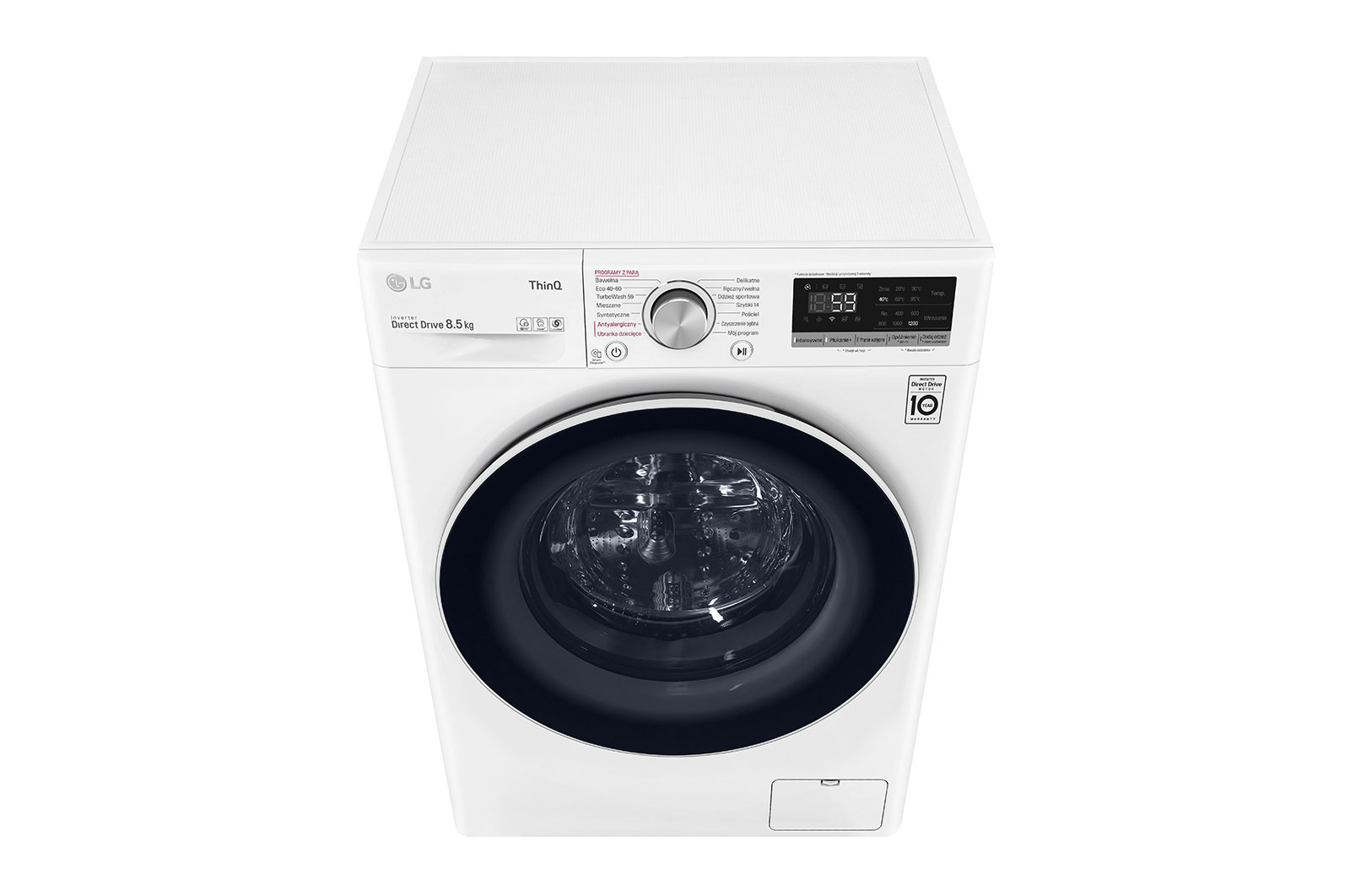 LG Pralka LG Vivace | V500 | bia?a | slim 8,5kg | Steam | 1200 rpm | ThinQ | AIDD | F2WV5S8S0E, F2WV5S8S0E